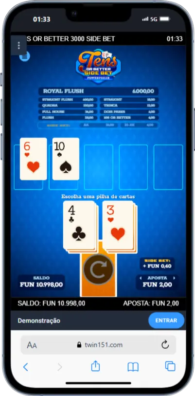 Videopoker Videopoker no Twin Casino